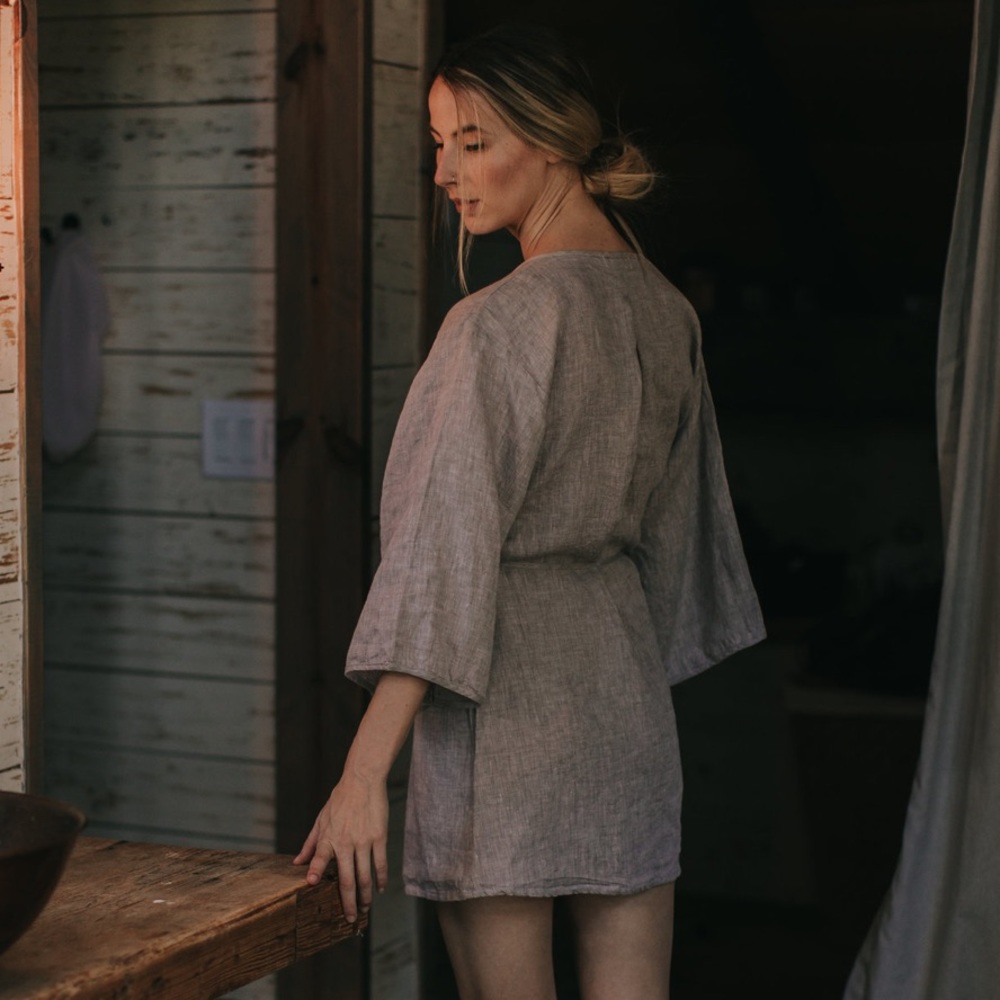 MARY CLARET linen robe✨✨